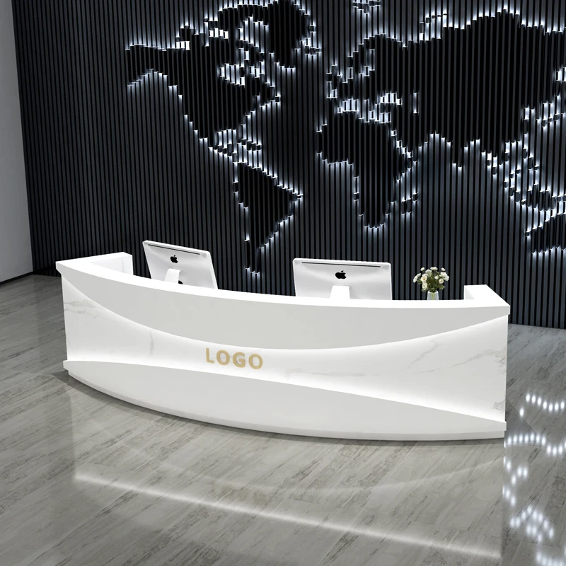 Cassiere Bianco Reception Contanti Moderno Supermercato Ufficio Executive Checkout Reception Spa Schreibtisch Mobili Hdh
