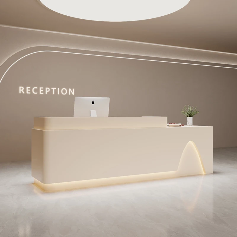 Premium Shopping Reception Podio In Legno Clinica Display Goditi Reception Negozio Mostrador Oficina Mobili Commerciali