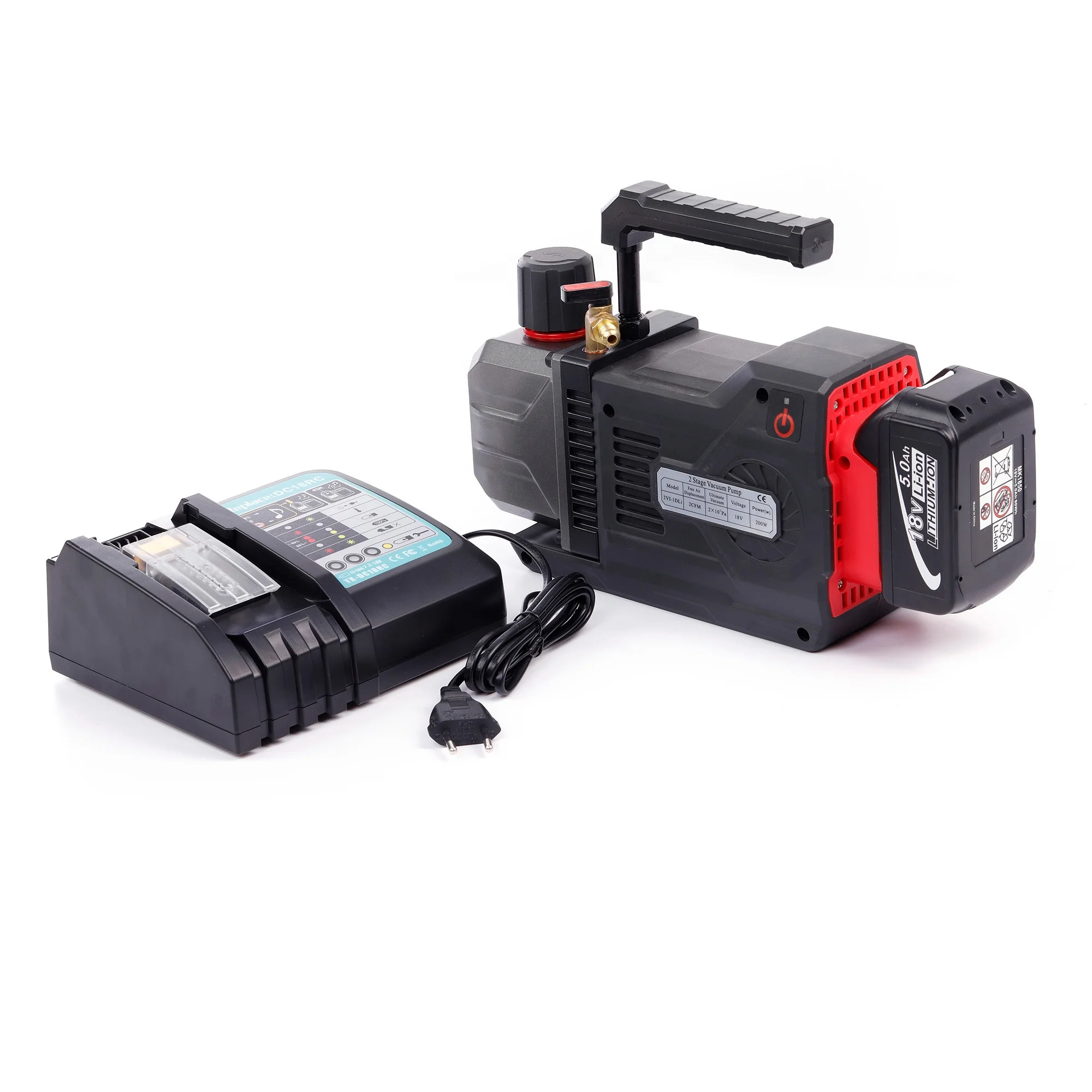 Pompa Per Vuoto Alimentata A Batteria Al Litio Senza Fili Del Motore Di Cc Nuovo Refrigerante Per Il Condizionatore D'Aria R32, 1234Yf
