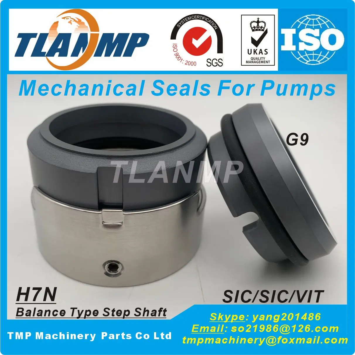 H7N-35 , H7N/35-G9 , H7N/35-G91, H75N/35-G9 , H75/35-G115 (Dimensioni Albero: 35/40Mm) Guarnizioni Meccaniche Di Tipo Bilanciato Tlanmp H7N