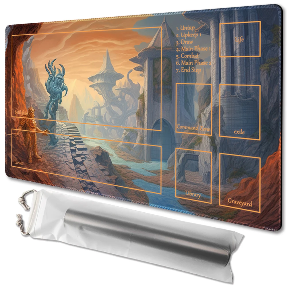 Karn Urza Panorama-Gioco Da Tavolo Tcg Tappetino Da Gioco Dimensioni Gioco 60 X35 Cm Mousepad Compatibile Per Mtg Ccg