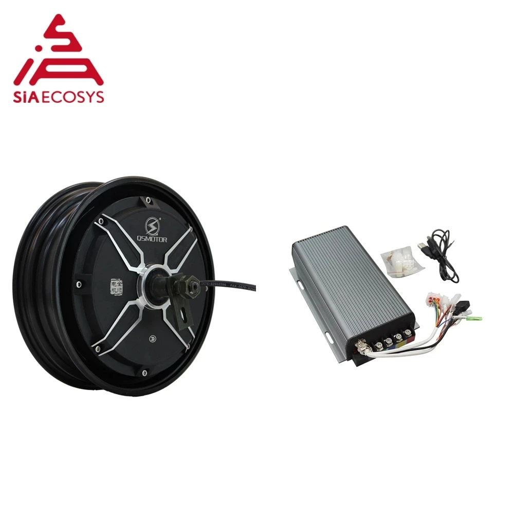 Qs Motor 10*2.15 Pollici 3000W 205 V3 80Kph Con Svmc72150 Contorller Bldc Motor Kit In Kit Motore Mozzo Ruota Per Scooter Elettrico