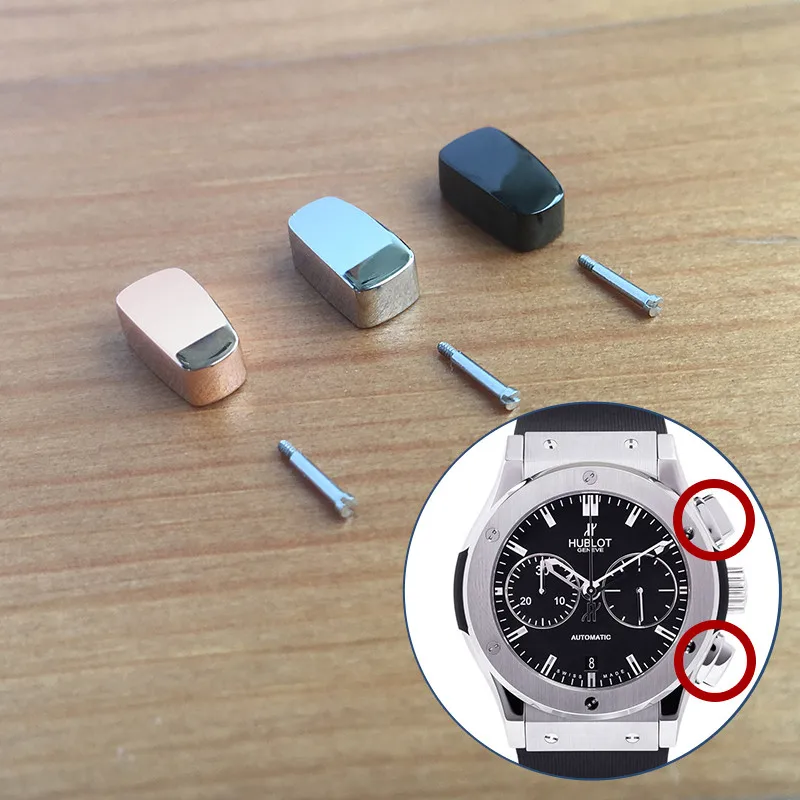 Pulsante Di Spinta In Acciaio Per Hub Hublot Classic Fusion 45Mm 521.Nx Strumenti Automatici Per Parti Di Orologi