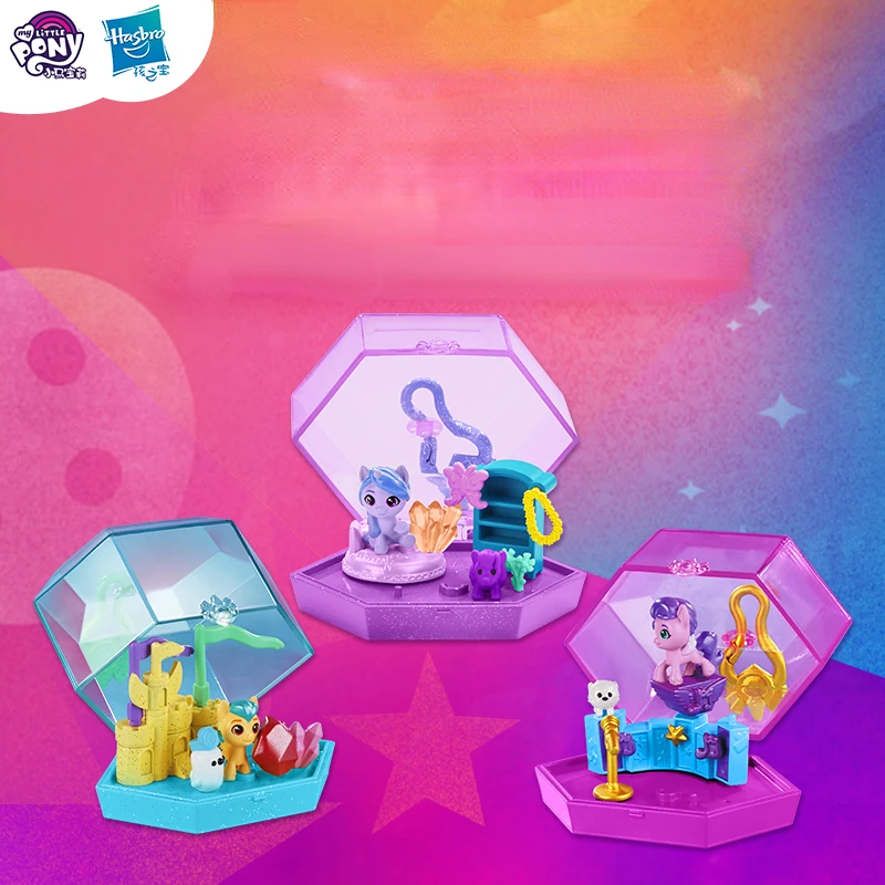 Y My Little Pony Izzy Moonbow Hitch Trailblazer Petali Di Pipp Mini Personaggi Carini Portachiavi Regali Per Giocare A Casa