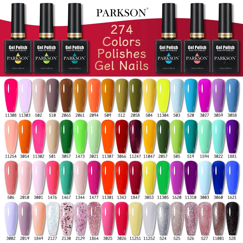 Parkson 12Ml Gel Uv Smalti Per Unghie Rosa Vino Rosso Colore Semi Permanente Unghie Gel Artistico Soak Off Led Base Top Coat Lakiery Hybrydoe