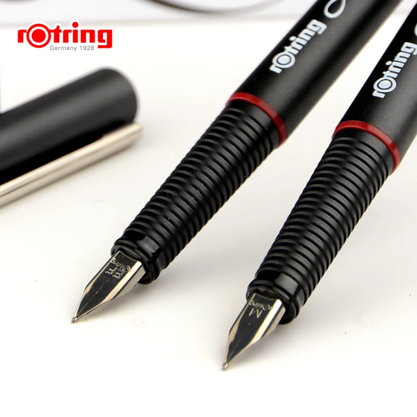Penna Stilografica Rotring Art Pen Germania Originale Croquis Disegno Pratica Calligrafia Design Cartucce Convertitore Di Inchiostro Parallelo