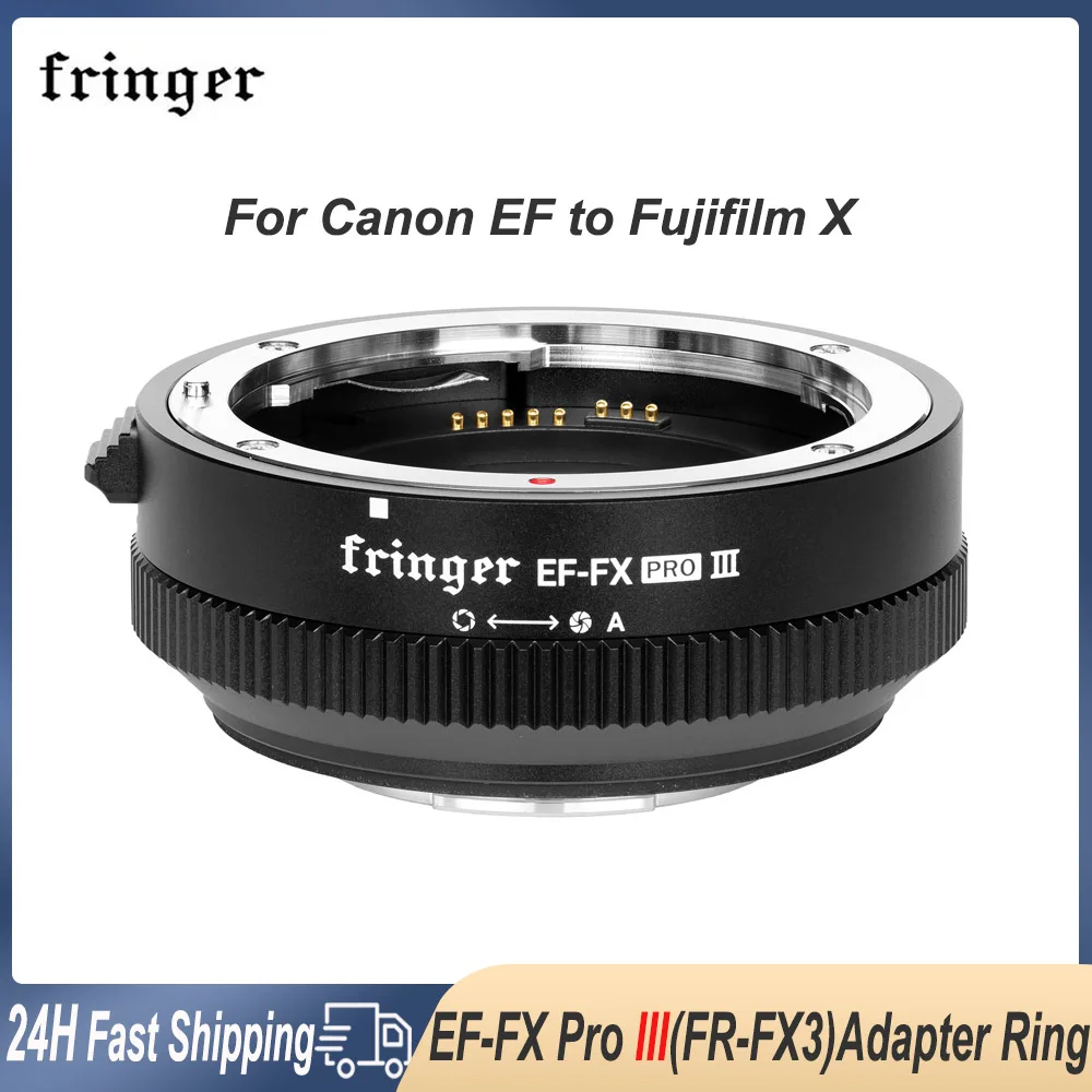 Fringer Ef-Fx Pro Iii Auto Focus Camera Smart Adapter Ring Per Obiettivo Canon Ef Per Fotocamere Fuji X X-A1 X-A3 X-A5 X-A7 X-Pro1 X-T3
