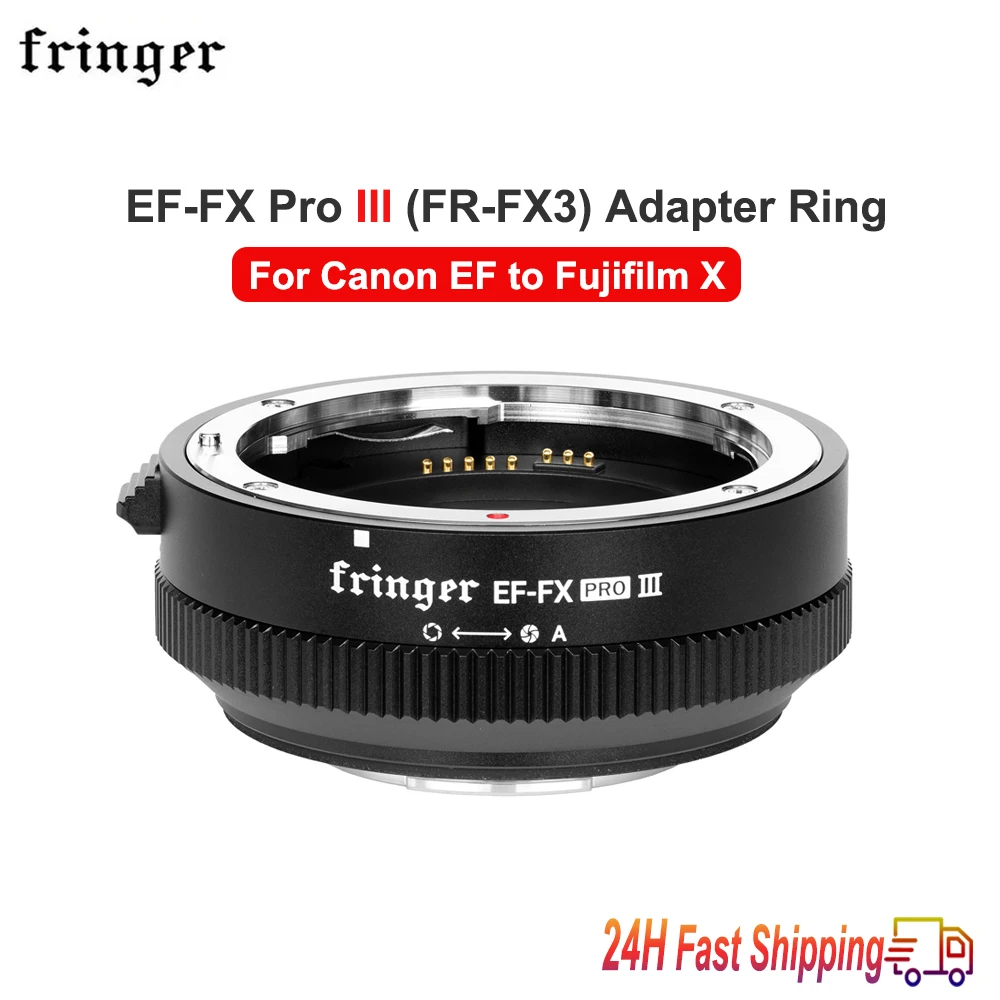 Fringer Ef-Fx Pro Iii Auto Focus Camera Smart Adapter Ring Per Obiettivo Canon Ef Per Fotocamere Fuji X X-Pro 1 X-T3 X-A1 X-A3 X-A5 X-A7