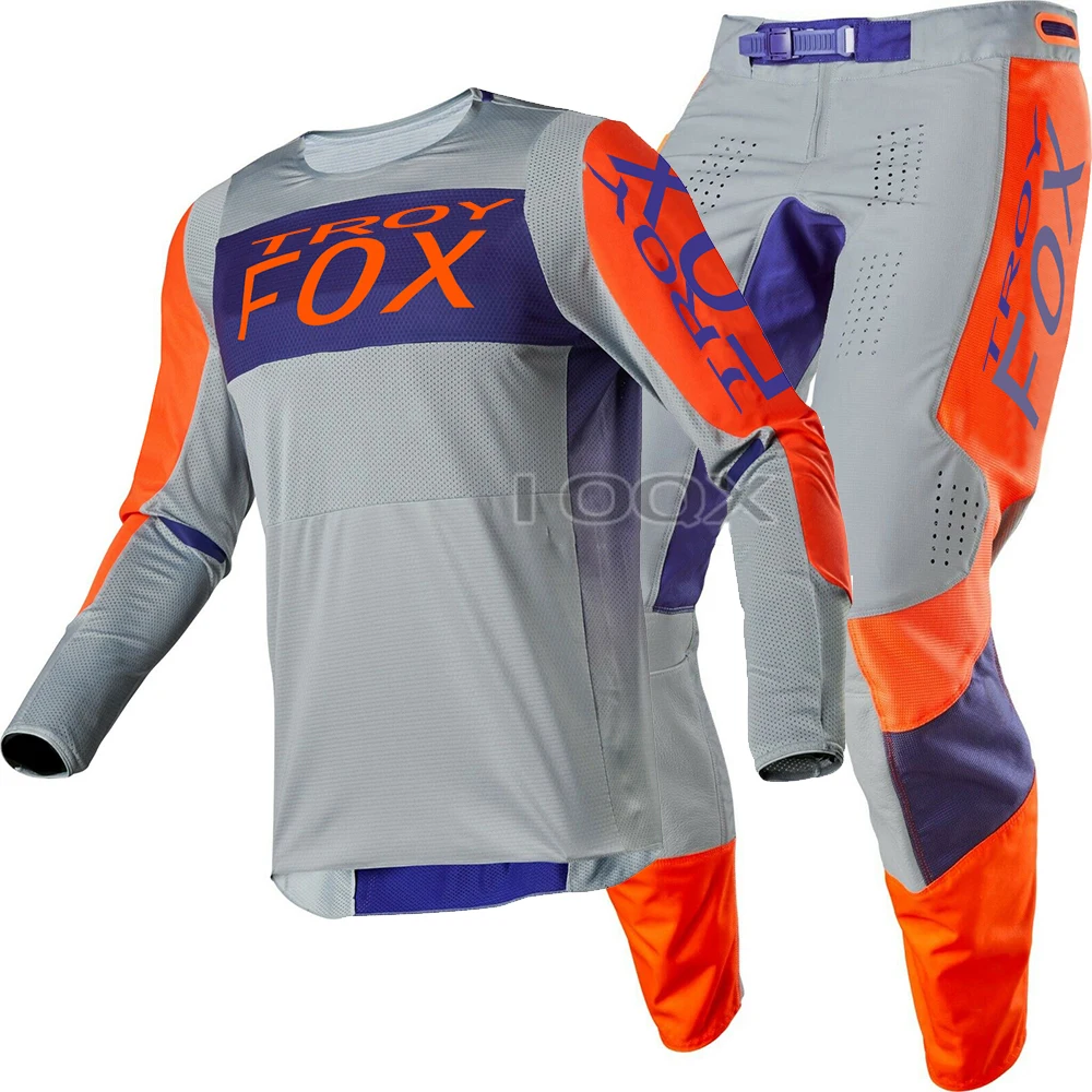 2020 Troy Fox 360 Linc Gear Set Motocross Mountain Bicycle Offroad Jersey Pants Tuta Da Moto Kit Da Uomo