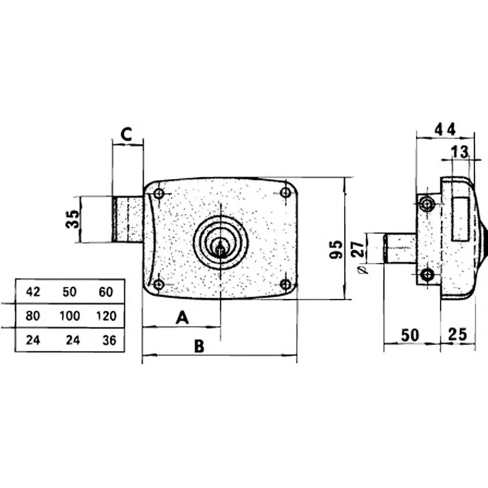 Lock Line 5125-Ap/120 Destra