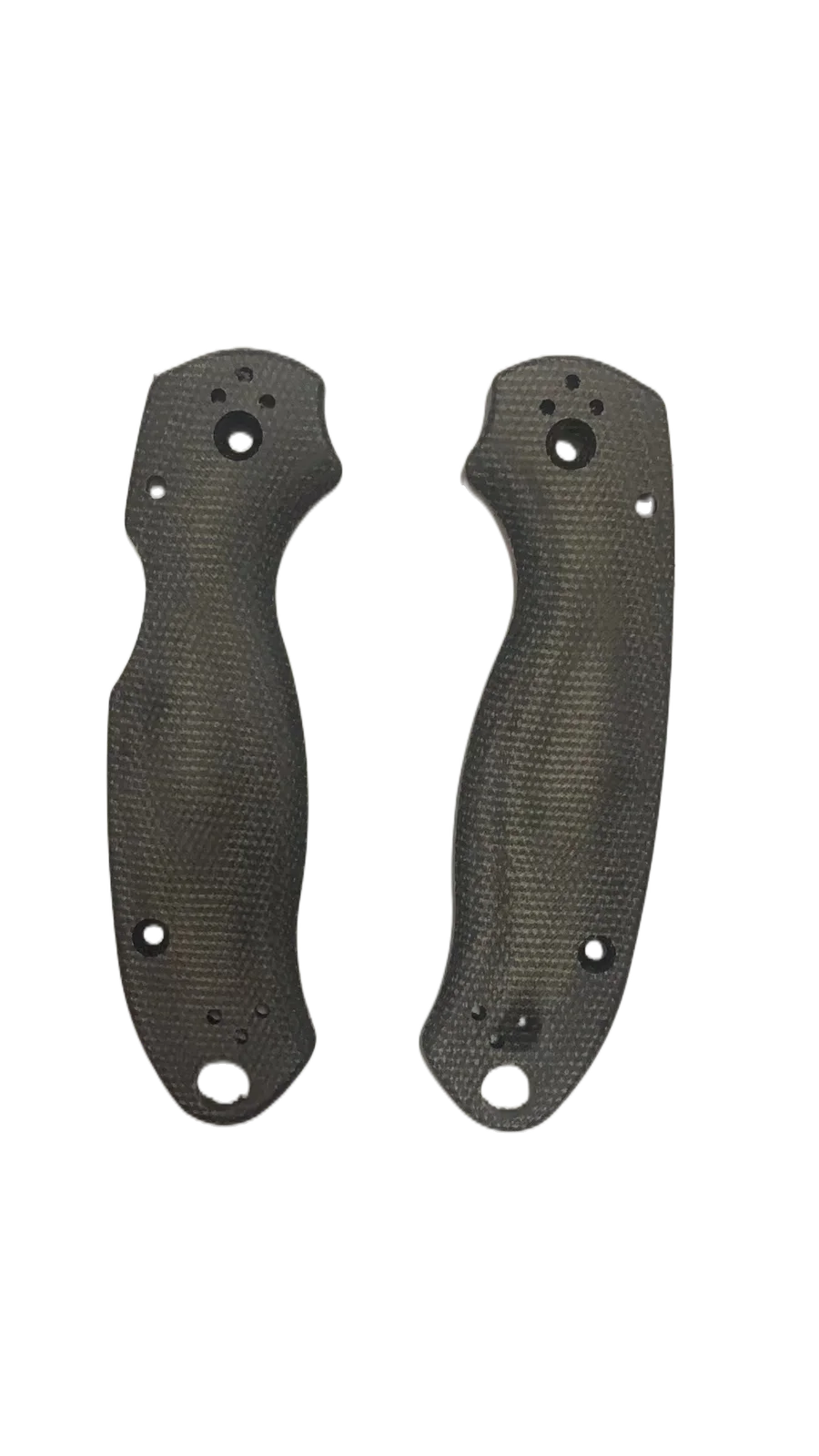 1 Paio Di Impugnature Per Impugnatura In Micarta Per Spyderco Para 3 / C223 Novità