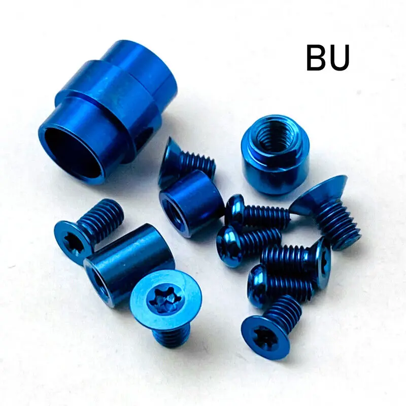 1 Set Completo Di Viti In Lega Di Titanio Blu Per Spyderco Paramilitary 2 C81
