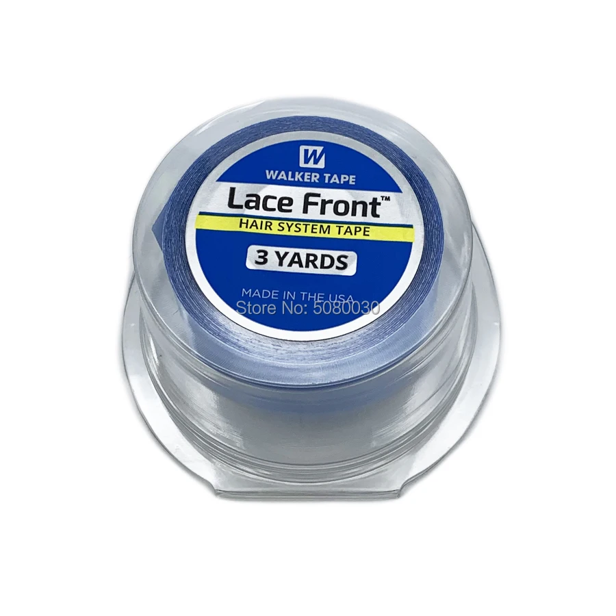Nastro Blu Da 3 Metri Supporto Frontale In Pizzo All'Ingrosso Doppio Nastro Resistente Per Toupees O Parrucche Walker Tape