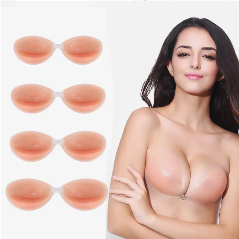 Yuiye Marca Donna 1 Paio Reggiseno Invisibile Sexy Autoadesivo Senza Spalline In Silicone Forma Del Seno Enhancer Reggiseno Taglia A B C D