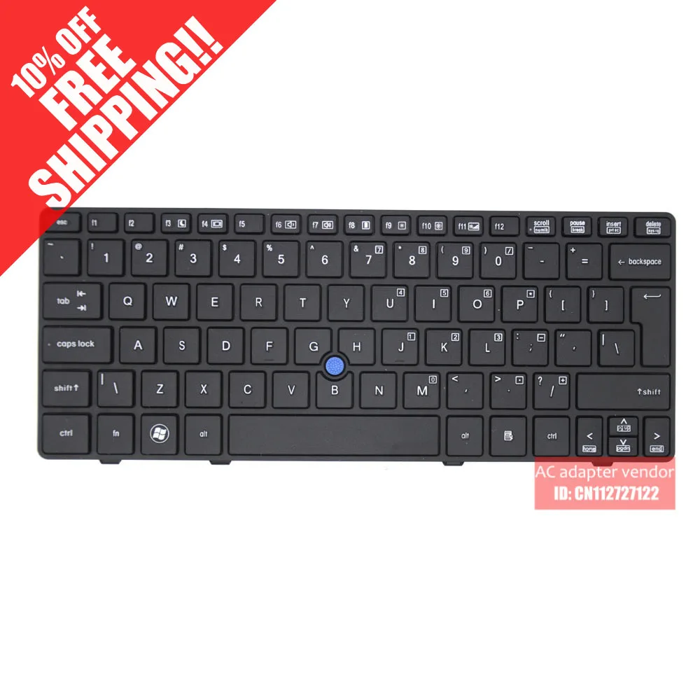 New Replacement For Hp Elitebook 2560 2560P 2570 2570P Laptop Keyboard With Black Frame Uk