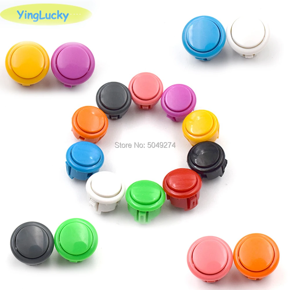 10 Pcs Arcade Button 30Mm Round Button Copy Sanwa Obsf-30 Obsf-24 Button Jamae Mame Parti Fai Da Te