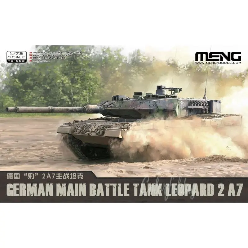 Meng 72-002 1/72 German Main Battle Tannk Leopard 2 A7 Model Kit