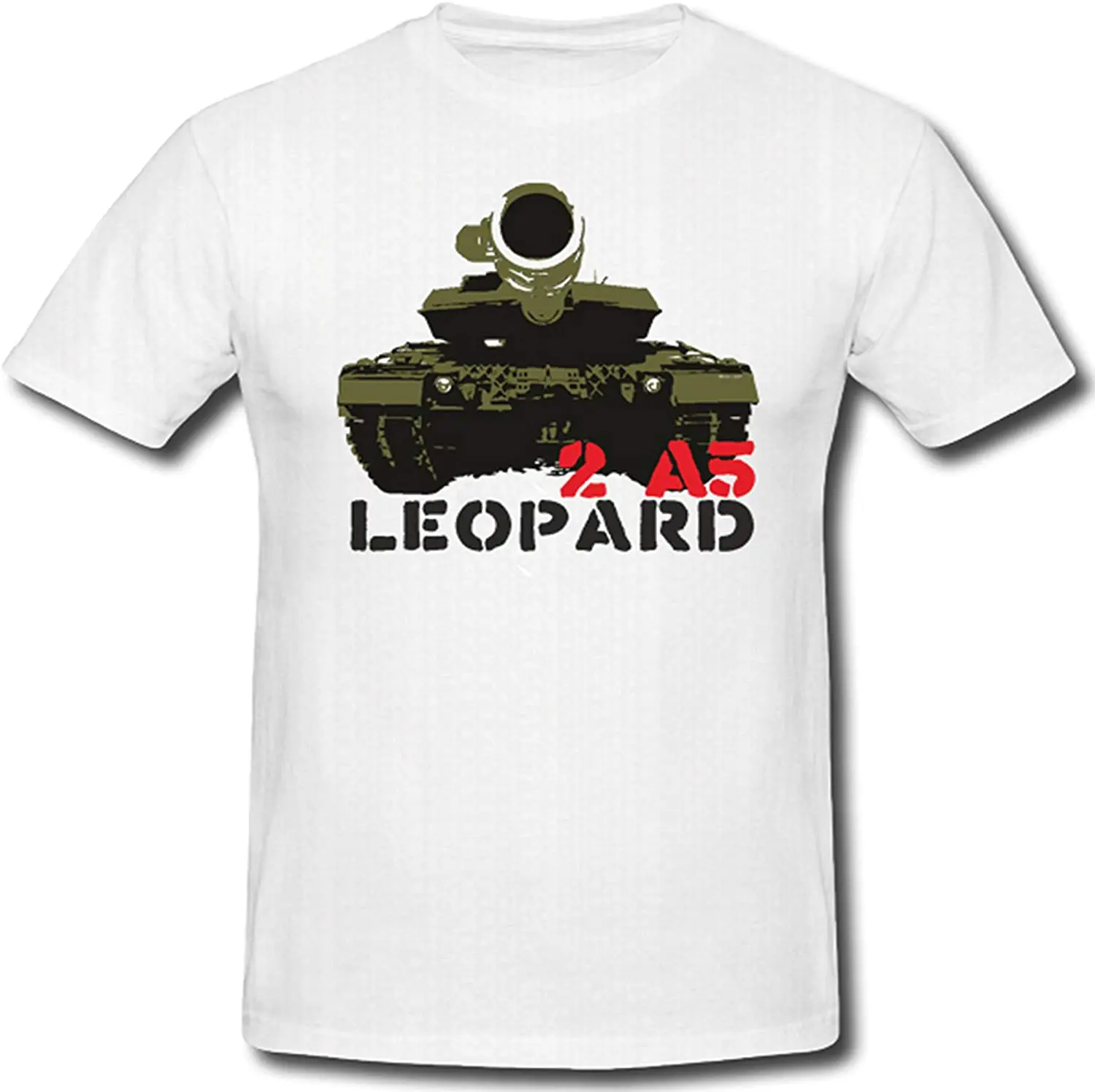 2 A5 Tank German Army Leopard 2 Men T-Shirt Gun Military Wii Shirts Short Casual Casual Streetwear