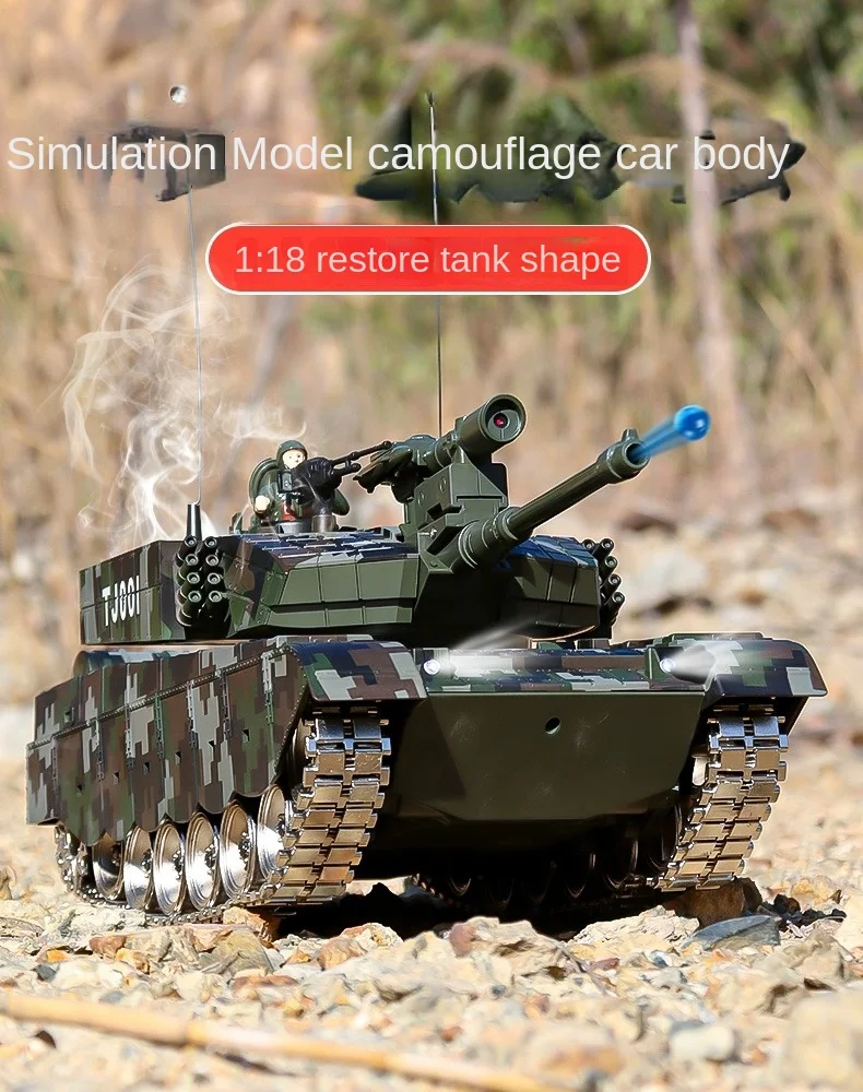 Rc Tank Remote Control Toy Car Military War Battle Stati Uniti M1 Leopard 2 Toy Car Tank 1:18 Radio Control Model Toys Car