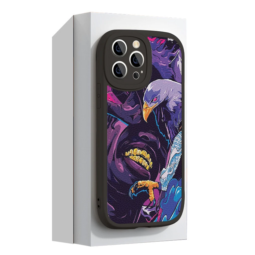 Per Iphone14 Travis Scott Custodia Per Telefono Per Iphone 13 12 11 Pro Max 7 8Plus X Xs Xr 14 Pro Custodia Protettiva In Pelle Di Agnello Travis Scot
