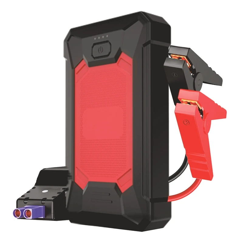 Jump Starter Power Pack,7200Mah Car Battery Booster Jump Starter Avviatore Portatile Per Auto Con Cavi Di Emergenza, Torcia Riutilizzabile