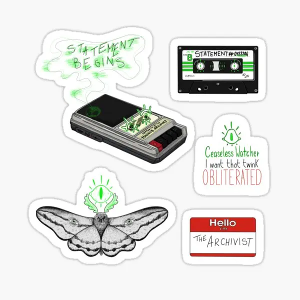 Jon Starter Pack  5Pcs Stickers For Stickers Living Room Laptop Wall Home Cartoon Print Kid Water Bottles Car Luggage Bumper