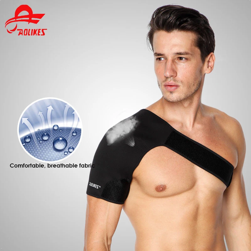 1 Pz Traspirante Protezione Della Spalla Fasciatura Elastica Spalla Supporta Kinesiologia Sport Tape Single Shoulder Protector
