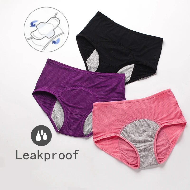 Mutandine Mestruali A Prova Di Perdite Pantaloni Fisiologici Intimo Donna Slip Impermeabili In Cotone Taglie Forti Lingerie Femminile