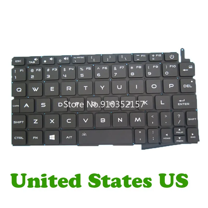 Tastiera Per Laptop Per Magic-Ben Mag1 8.9 'Pollici Inglese Us Giapponese Jp Nero Nuovo