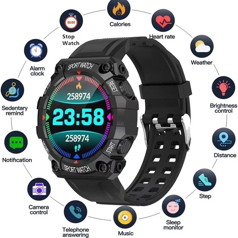 Y56 Smart Watch Men Women Smartwatch Heart Rate Blood Pressure Monitor Fitness Tracker Watch Smart Bracelet For Android And Ios