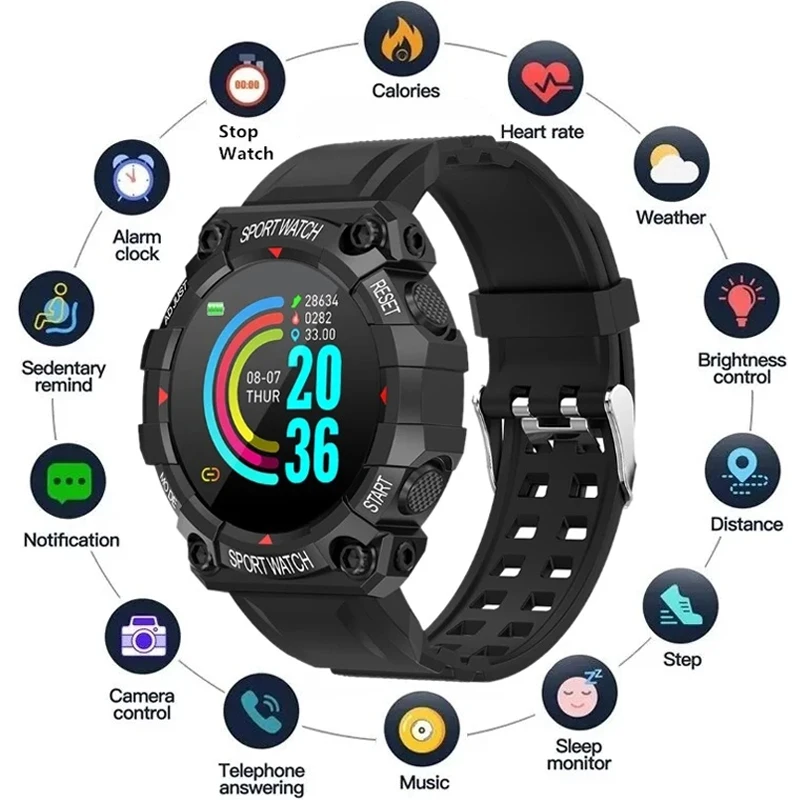 Y56 Smart Watch Bluetooth Smart Bracelet Blood Pressure Monitor Sport Fitness Tracker Men Women Smartwatch For Android And Ios