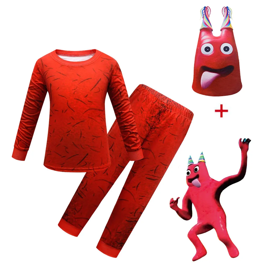 Banban Of Garden Costume Per Bambini Cosplay Jumbo Josh Monster Long Tshirt + Pants + Mask Christmas Halloween E Masquerade Party