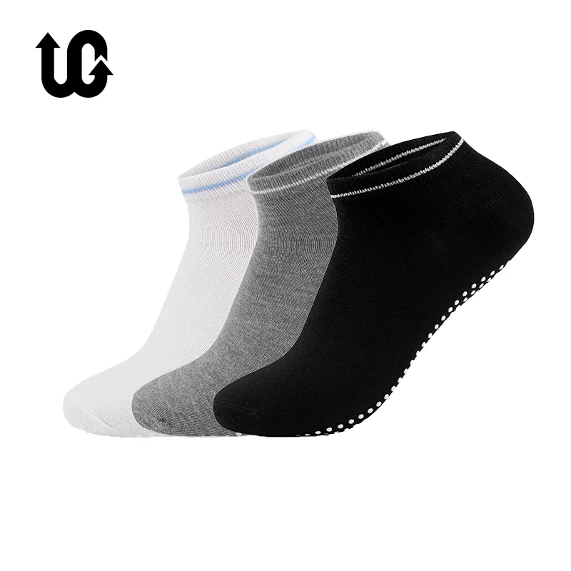 3 Paia/Lotto Calzini Da Yoga Per Donna Impugnature Antiscivolo Cinghie Fasciatura Calzino In Cotone Pilates Pure Barre Ballet Dance Allenamento A Pied