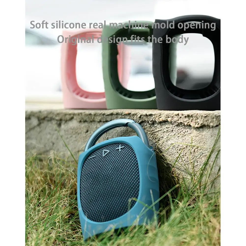 Custodia In Silicone + Cinturino Per Jbl Clip 4 Bt Audio Altoparlante Morbido Anti-Graffio Custodia Protettiva Per Clip4 Per Jbl Altoparlante Accessor