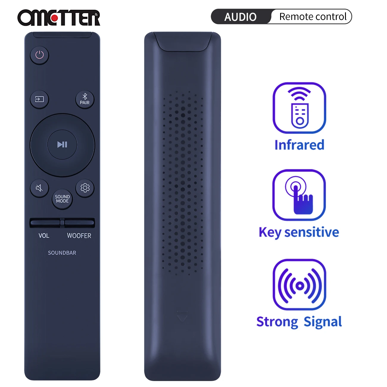 Ah59-02767C Ah81-09773A Remote Fit Controllo Di Samsung Soundbar Hw-Q60R Hw-Q70R Hw-Q80R Hw-Q90R Hw-Q60T Hw-Q70T Hw-Q6Cr Hw-Q67Ct