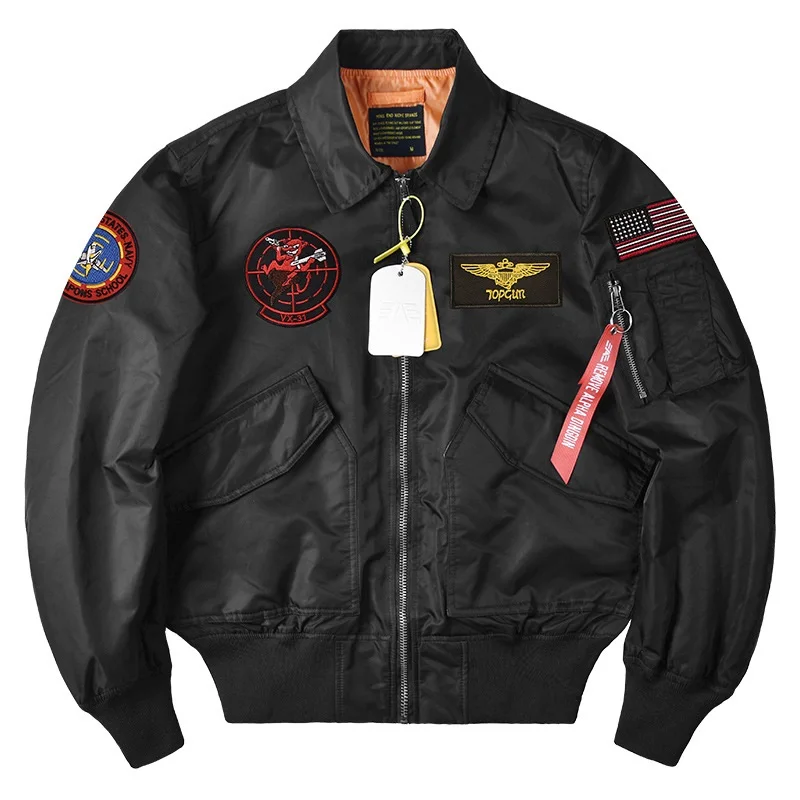 New Alpha Martin Flight Pilot Jacket Giacca Tattica Militare Da Uomo Primavera Autunno Test E Valutazione Squadron Baseball Coat