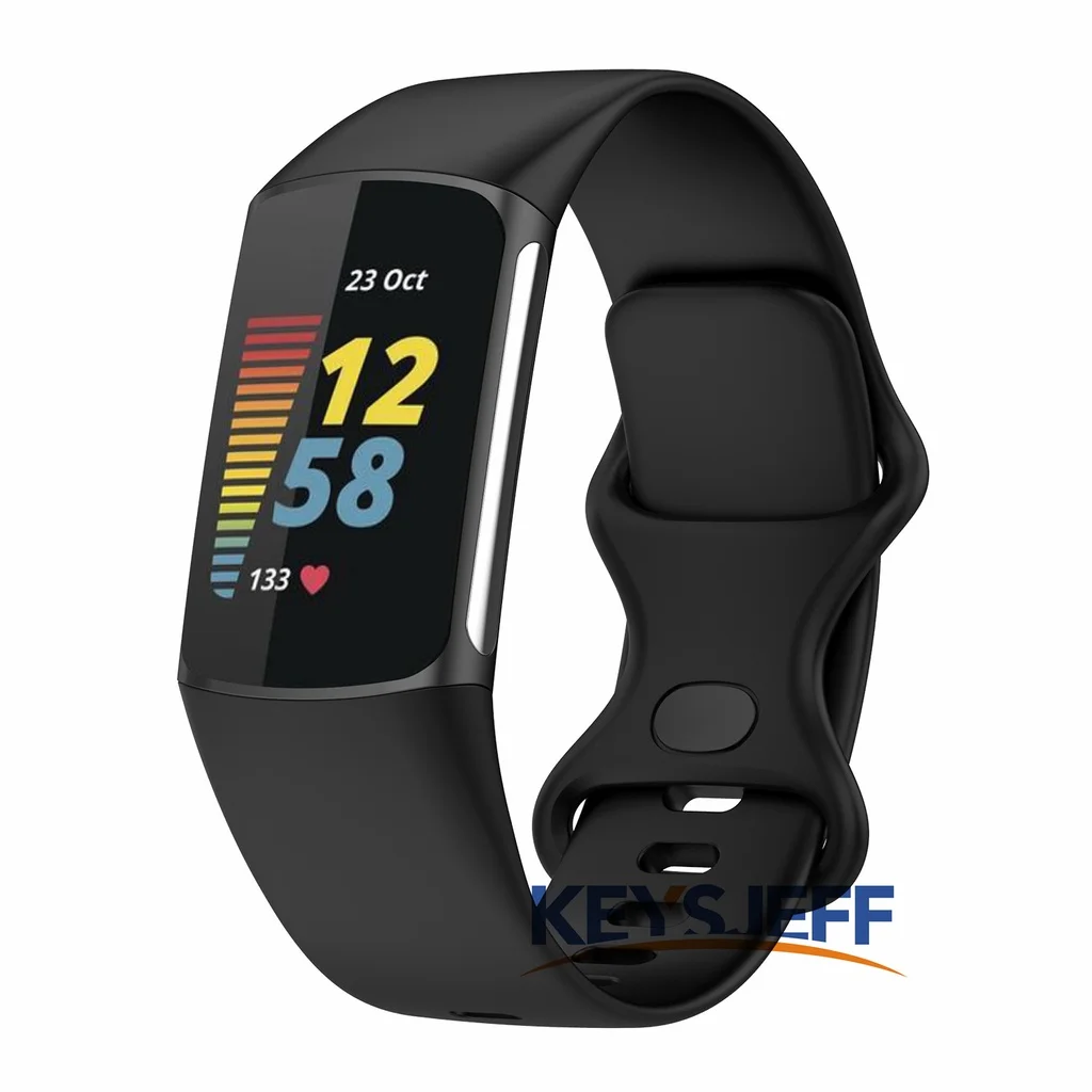 Compatible With Fitbit Charge 5 Straps For Women Men Classic Soft Sport Waterproof Replacement Wristbands