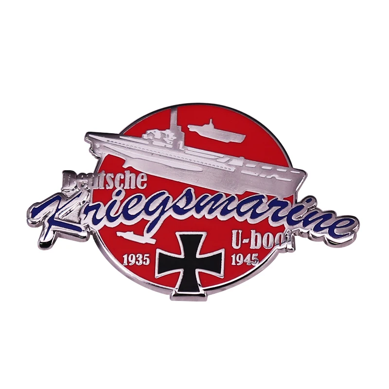Tedesco 1935 - 1945 Retro Uboat Navy Kriegsmarine Gioielli Distintivo Smalto Pin Accessorio