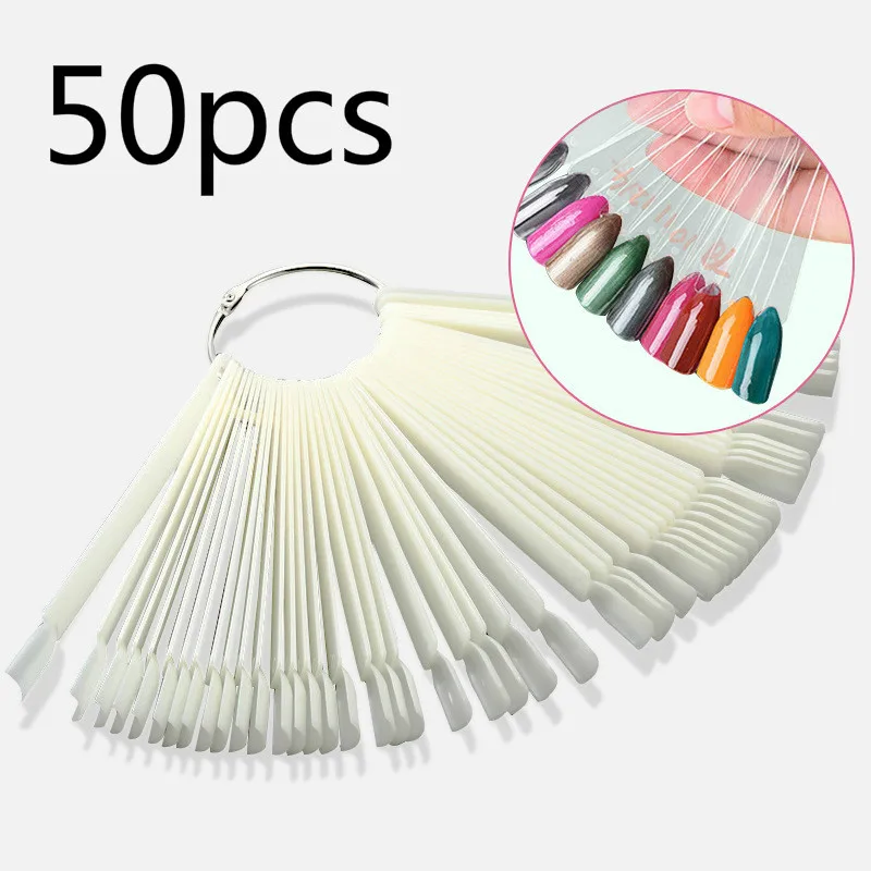 50Pcs Rimovibile Di Chiodo Di Visualizzazione Campioni Di 50 Pezzi Nail Negozio Di Visualizzazione Falsa Del Chiodo Salone Di Bellezza Del Chiodo Di V