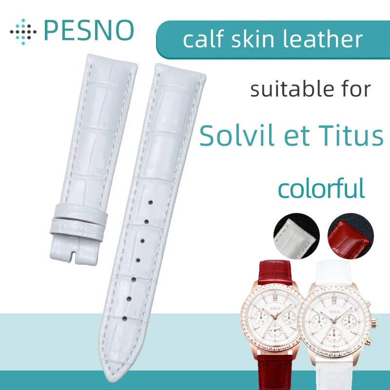 Pesno Adatto Per Solvil Et Titus 2630 Cinturino In Pelle Di Vitello Mette In Evidenza Cinturini Per Orologi Da Donna In Vera Pelle Verniciata