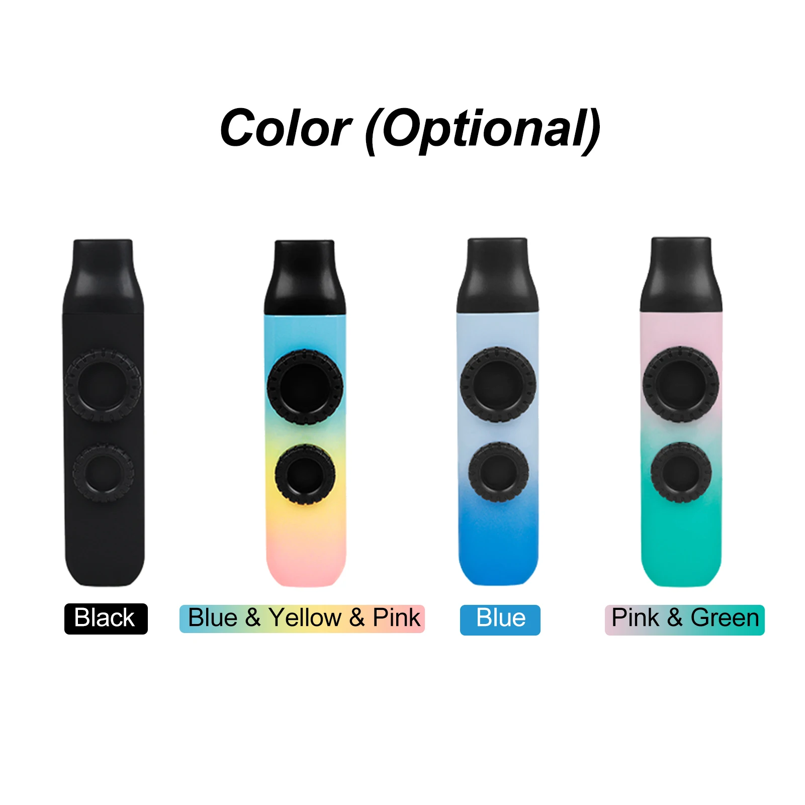 Kazu Flute Double Flute Hole Kazoo Dual Flute Holes Ugello Di Soffiaggio Sostituibile 10Pcs Membrana Strumento Musicale Bambino Principiante