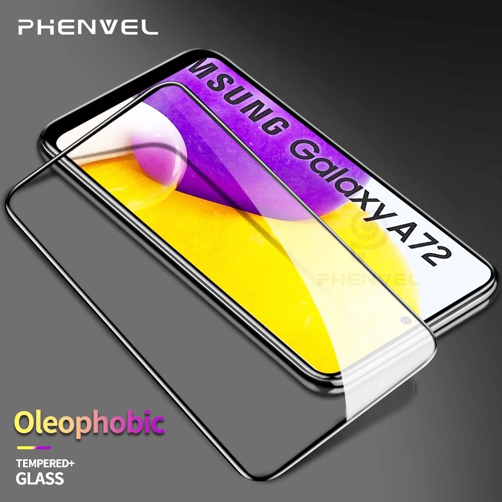 Vetro Protettivo Per Samsung Galaxy A72 Proteggi Schermo Di Sicurezza Per Galaxy A72 Vetro Temperato Oleorepellente