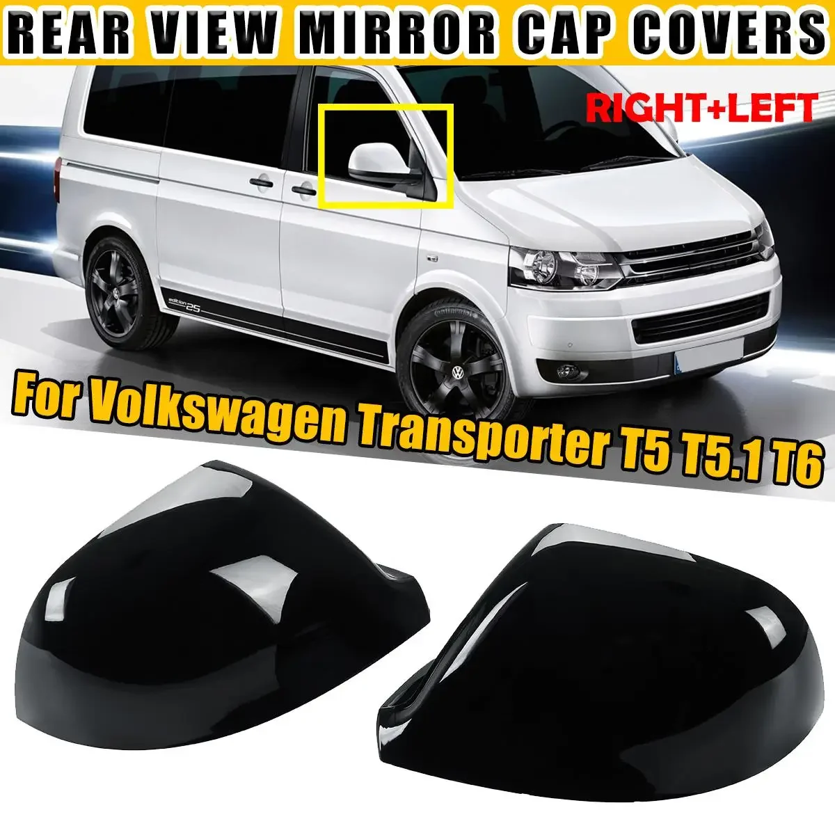 T5 T5.1 T6 Sostituzione Della Copertura Dello Specchietto Retrovisore Laterale Dell'Auto Per Vw Per Volkswagen Transporter T5 T5.1 T6 Tappo Dello Spec