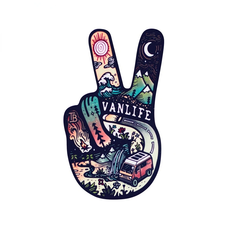 Per Van Life Car Sticker Car Window Occlusione Scratch Decalcomanie Laptop Caravan Decor Car Waterproof Sunscreen Sticker Pvc,15Cm
