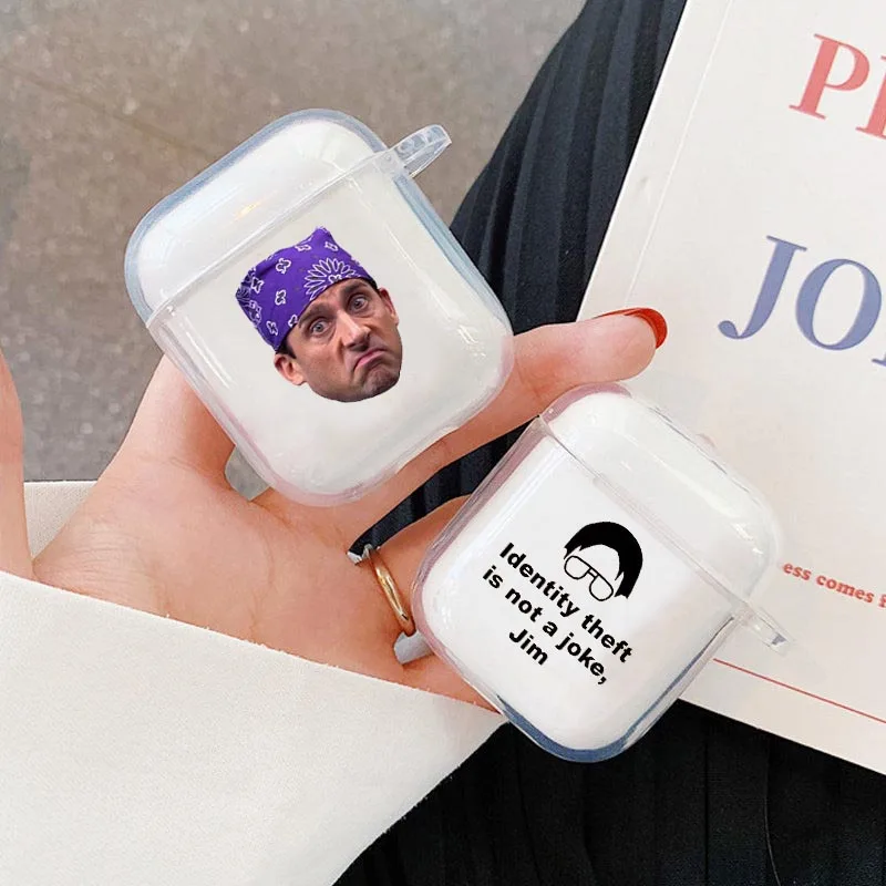 Divertente Michael Scott The Office Cover In Silicone Per Apple Airpods 1 2 3 Pro 2 Accessori Per Auricolari Wireless Air Pods Funda Coque