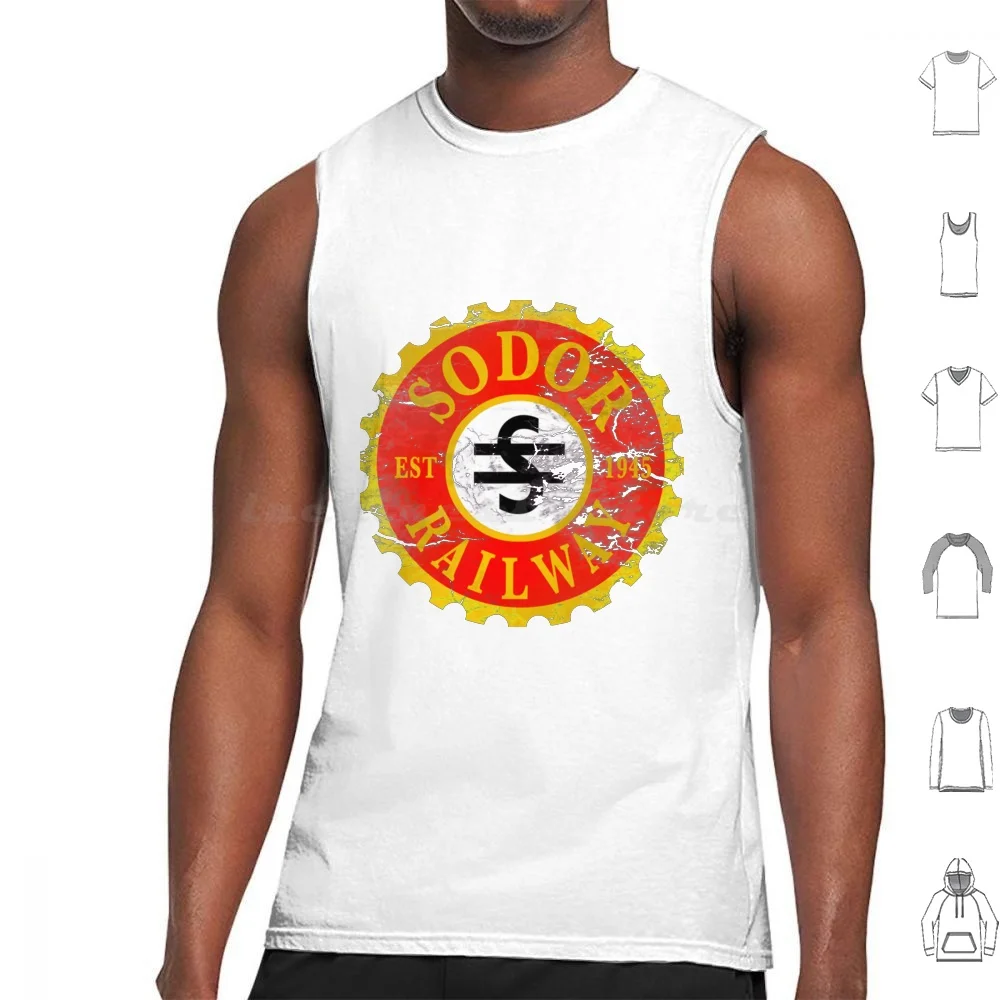 Sodor Railway Tank Tops Print Cotton Sodor Thomas Train Railway Gordon Bradley James Railway Series Treno Ferroviario