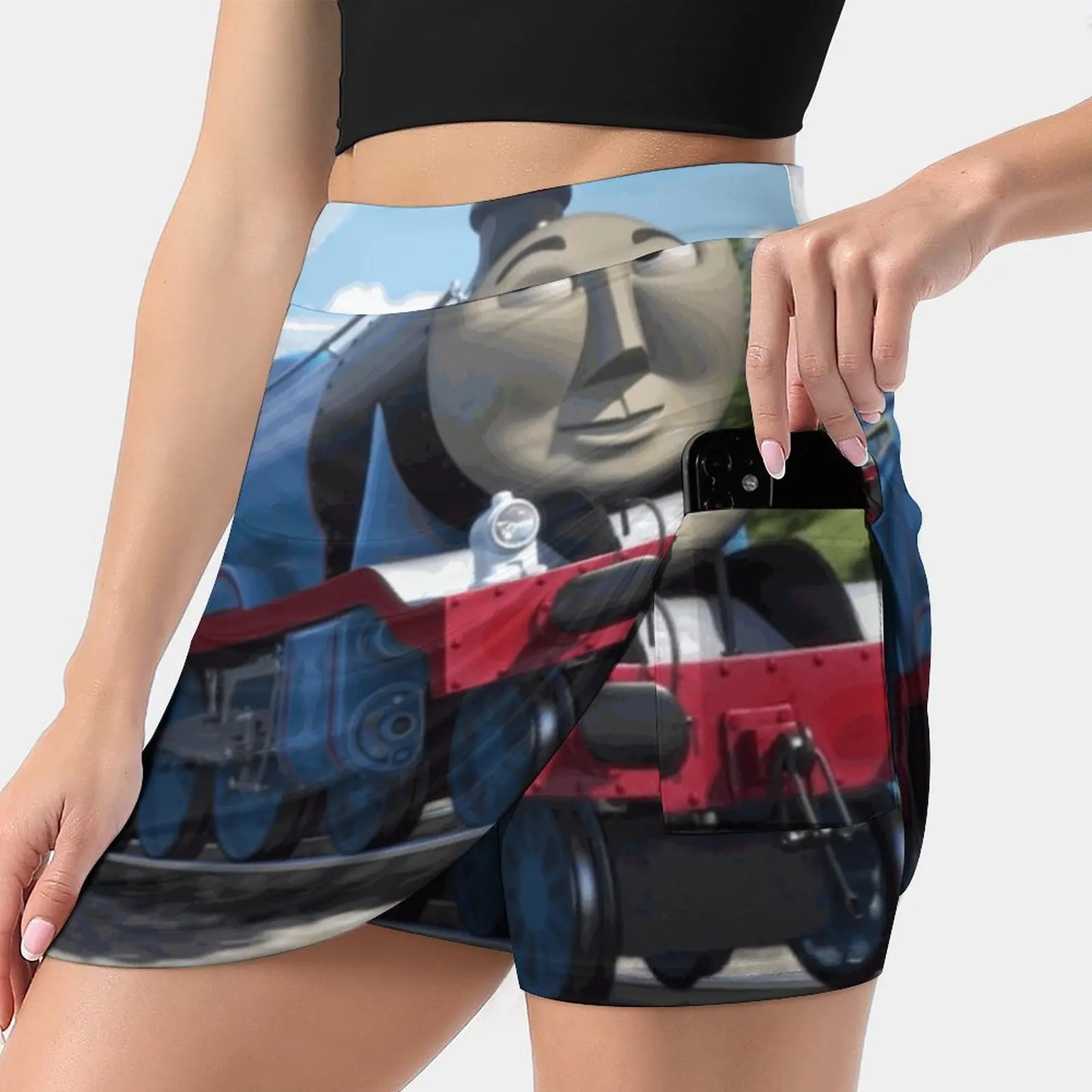 Gordon From Thomas The Tank Engine Women Sports Lining Skirt Tennis Dance Fitness Short Printed Skirts Thomas Tank Thomas The