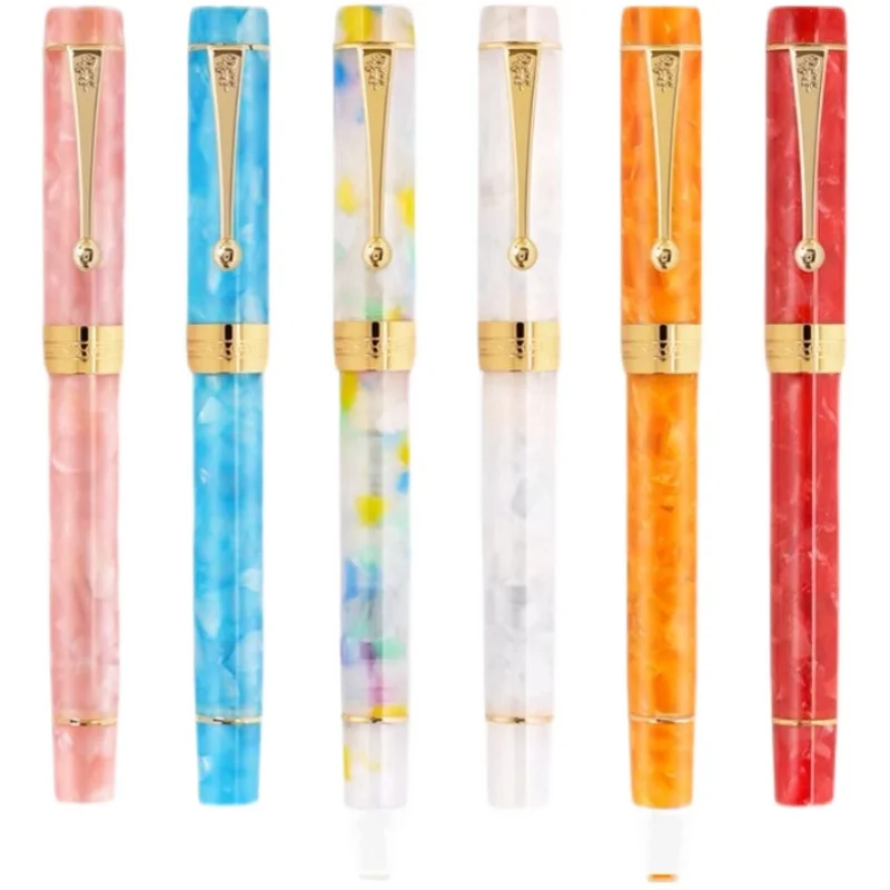 Jinhao 100 Centennial Resin Fountain Pen Iridum Ef/F/M/Bent Nib With Converter Golden/Silver Clip Business Office Writing Pen