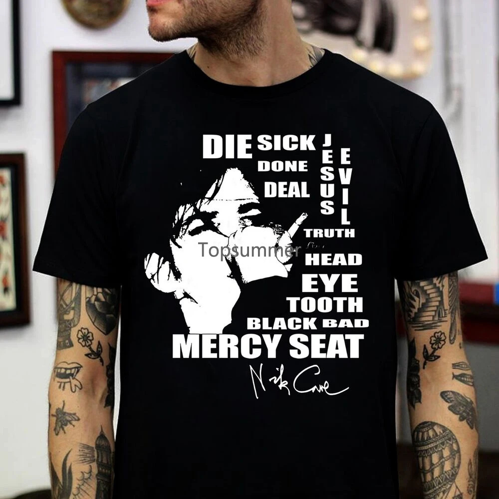 New Rare Nick Cave E The Bad Seeds Concert Collection Singer Shirt 1 N1365