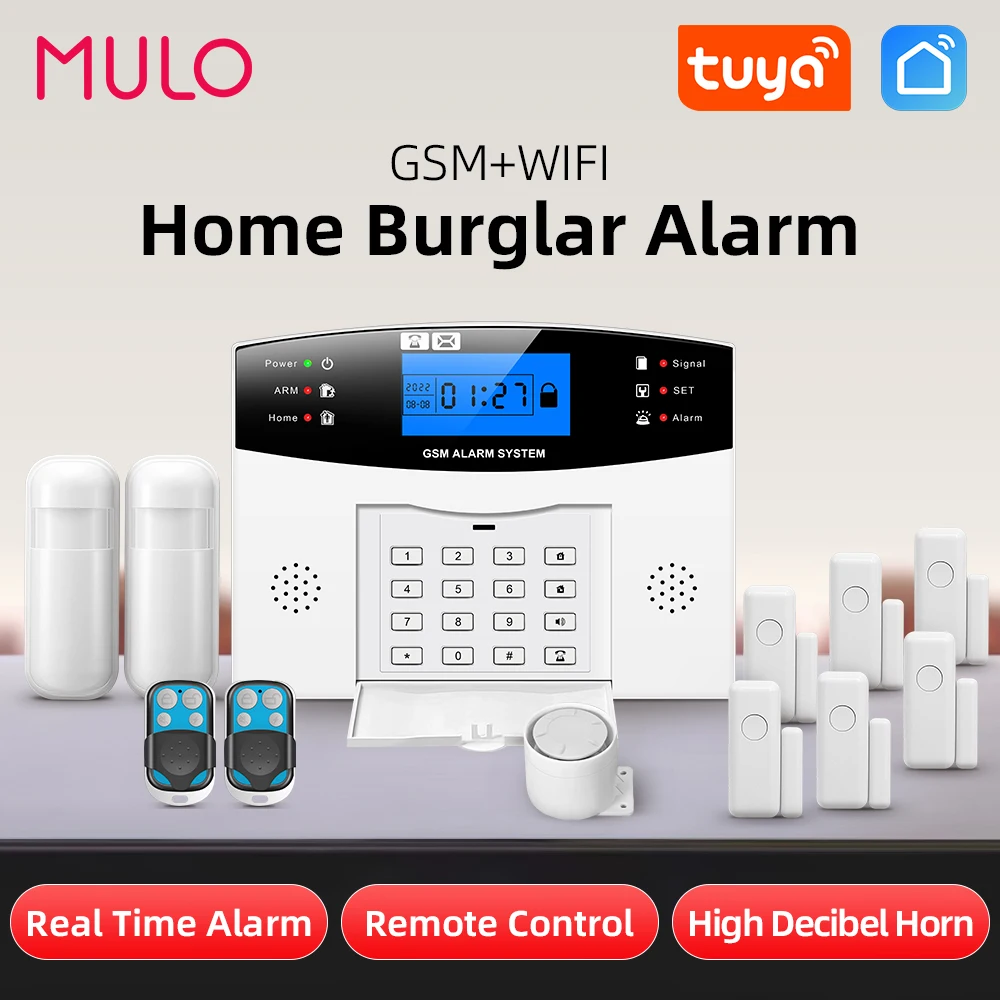 Tuya Smart Home Alarm Pg505 Gsm Residenziale Wireless House Alarm Wifi Sistemi Di Allarme Antifurto Sicurezza Domestica Supporta Alexa